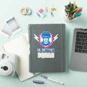 Sticker Military Squad Soldier Neon (Couverture iPad)