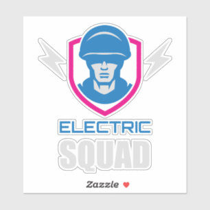 Sticker Military Squad Soldier Neon