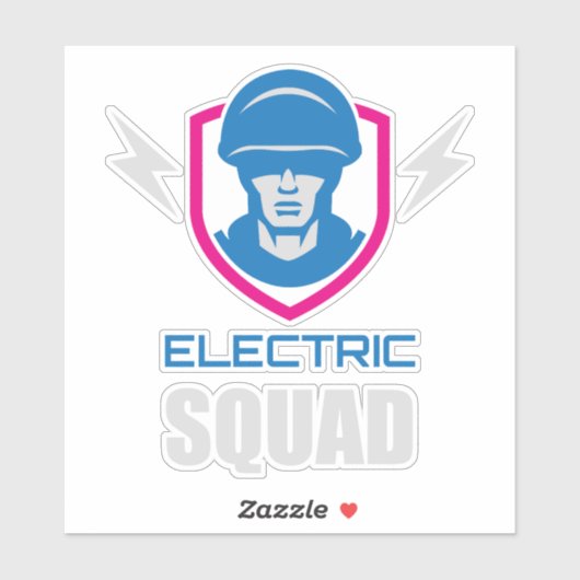 Sticker Military Squad Soldier Neon (Feuille)