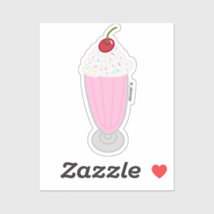 Sticker Milkshake de Strawberry