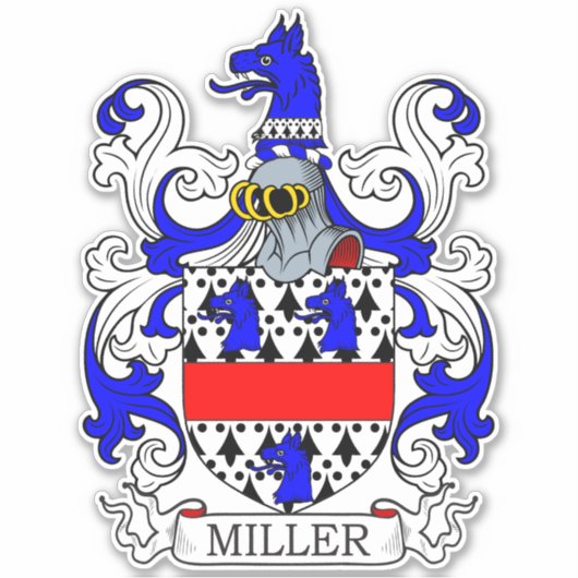 Sticker Miller Family Crest (Devant)