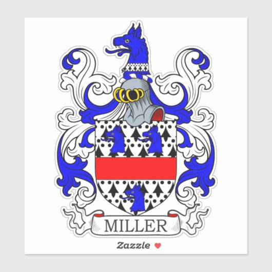 Sticker Miller Family Crest (Feuille)