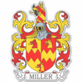 Sticker Miller Family Crest (Devant)