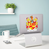 Sticker Miller Family Crest (Ordinateur portable sur le bureau)