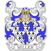 Sticker Miller Family Crest (Devant)
