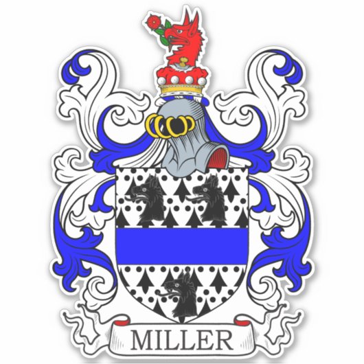 Sticker Miller Family Crest (Devant)