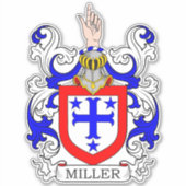 Sticker Miller Family Crest (Devant)