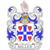 Sticker Miller Family Crest (Devant)