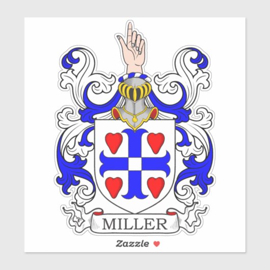Sticker Miller Family Crest (Feuille)