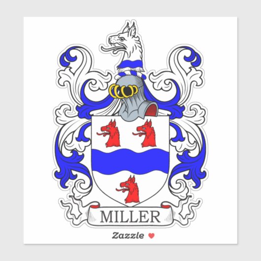 Sticker Miller Family Crest (Feuille)
