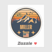 Sticker Miller, Iowa (Feuille)