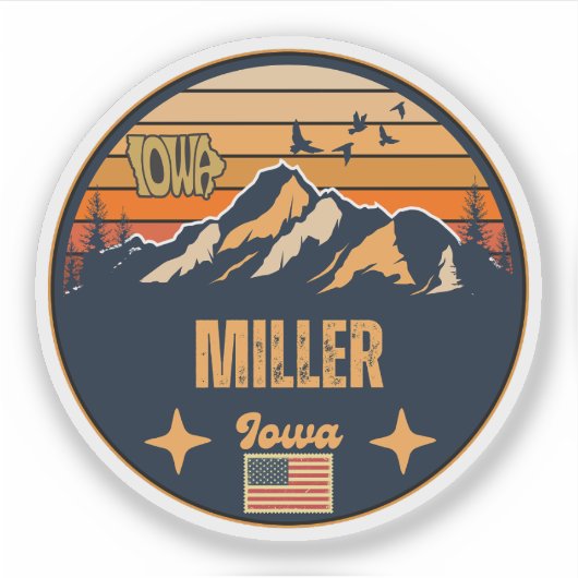 Sticker Miller, Iowa (Devant)