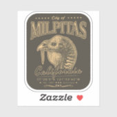 STICKER MILPITAS PÈRE NOËL CLARA - SILICON VALLEY CALIFORN (Feuille)