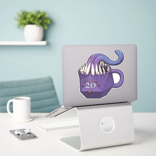 Sticker Mimic Mug (Ordinateur portable sur le bureau)