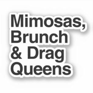 Sticker Mimosas Brunch et Reines Dragueuses