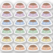 Sticker Mini alimentation Rappel de chat Animaux de compag (Devant)