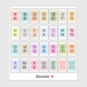 Sticker Mini Alphabet Index Tab Divider Bujo Label (Feuille)