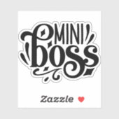 Sticker Mini Boss, chef de bébé (Feuille)
