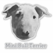 Sticker Mini Bull Terrier (Devant)