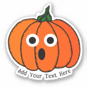 Sticker Mini Citrouille Halloween