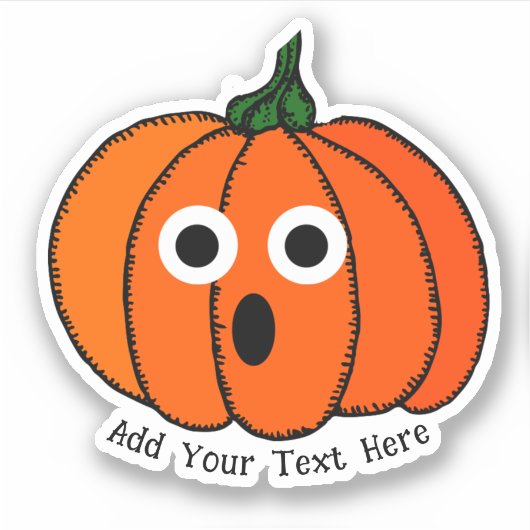 Sticker Mini Citrouille Halloween (Devant)