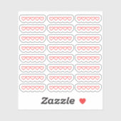 Sticker Mini Coeurs Blank Book Movie Notation Bujo Planner (Feuille)