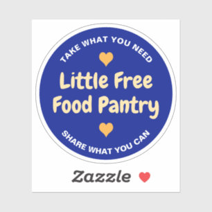 Sticker Mini frigo solidaire Prenez ce dont vous avez beso