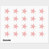 Sticker Mini Poisson-Épée Rose, Thème Plage (Feuille)