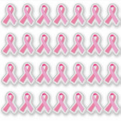 Sticker Mini Sensibilisation au cancer du sein Ruban rose (Devant)