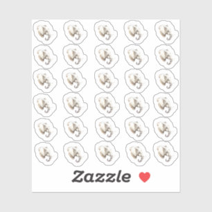 Sticker Mini-Stickers tête d'éléphant aquarelle