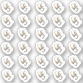 Sticker Mini-Stickers tête d'éléphant aquarelle (Devant)