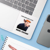 STICKER MINI TRUMP (Ordinateur portable avec iPhone)