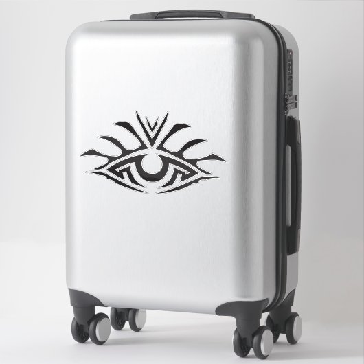 Sticker Minimal Black Ink Tattoo Style Artwork (Sur valise)