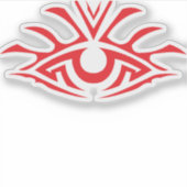 Sticker Minimal Black Ink Tattoo Style Artwork (Devant)