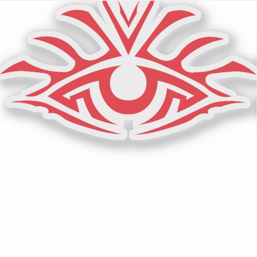 Sticker Minimal Black Ink Tattoo Style Artwork (Devant)