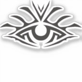 Sticker Minimal Black Ink Tattoo Style Artwork (Recto)