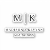 Sticker Minimal et chic | MARIAGE (Devant)