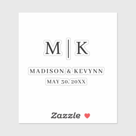 Sticker Minimal et chic | MARIAGE (Feuille)