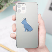 Sticker Minimal French Bulldog Design (Téléphone)