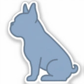 Sticker Minimal French Bulldog Design (Recto)