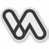 Sticker Minimal Letter VA Classique (Devant)