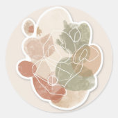 Sticker Minimale Abstracte vormen (Voorkant)