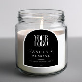 Sticker Minimalist Arch Custom Logo Candle Label