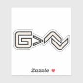 Sticker Minimalist Faith Symbol  (Feuille)