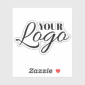 Sticker Minimalist White Logo (Feuille)