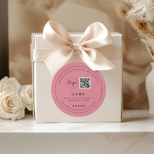 Sticker minimaliste en Merci Dusty Personnalisé