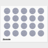 Sticker minimaliste Mariage moderne (Feuille)
