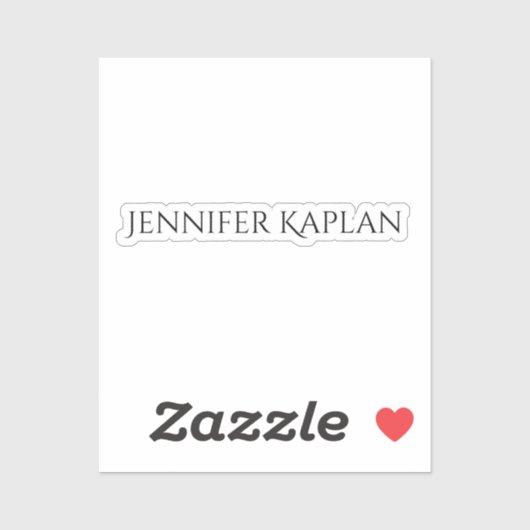 Sticker Minimaliste Professionnel Moderne Simple (Feuille)