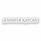 Sticker Minimaliste Professionnel Moderne Simple (Recto)