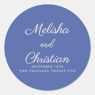 Sticker minimalistische bruiloft